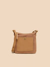 438797 Light Tan Mini fern leather crossbody bag