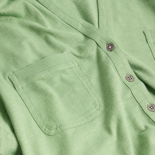 440379 MID GREEN White Stuff Penny Pocket Jersey Shirt