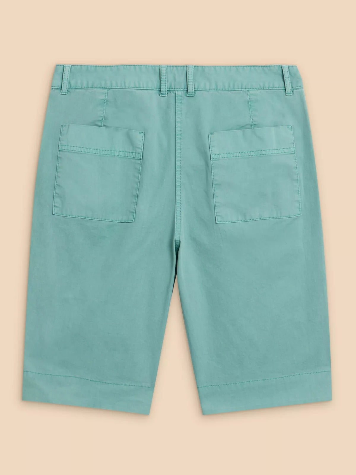 440946 MID TEAL Short chino biologique White Stuff Hayley