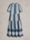 443526 Halle Stripe Maxi Dress White Stuff