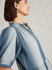 443526 Halle Stripe Maxi Dress White Stuff