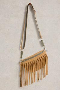 Sac bandoulière à pompons White Stuff 444006 Mini Sebby