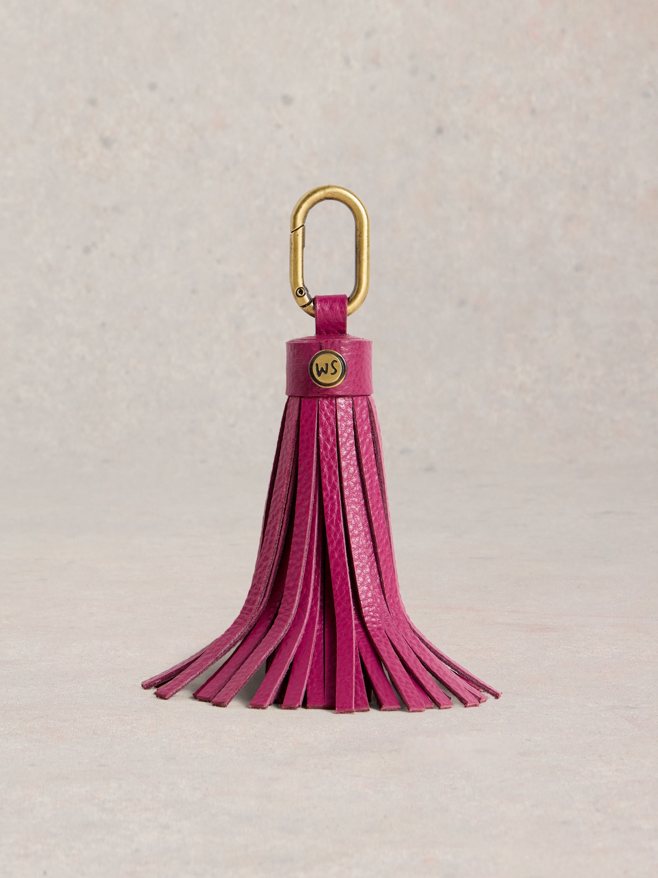 Porte-clés à pompon White Stuff 444013