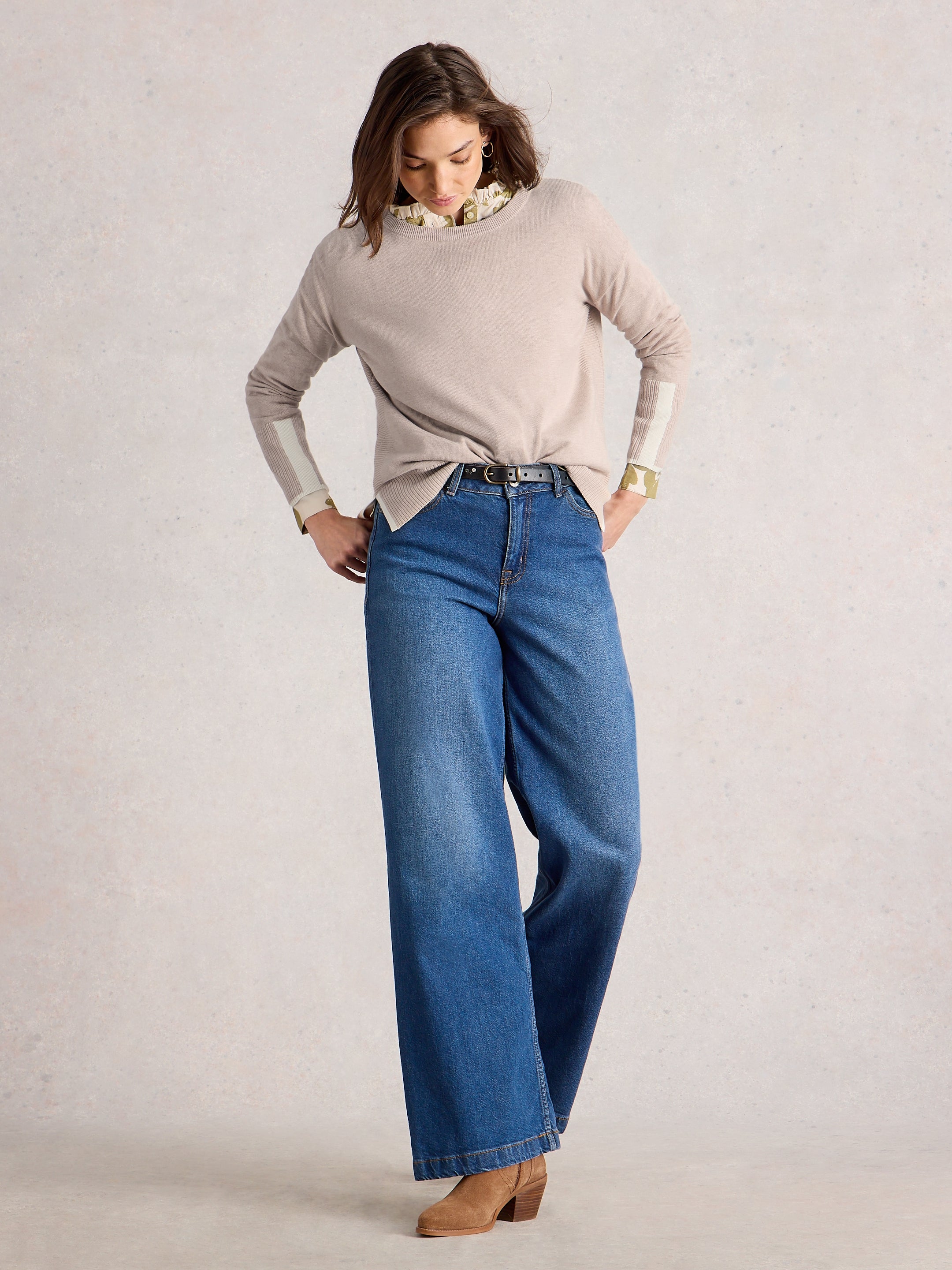 White Stuff 444046 Olive Jumper