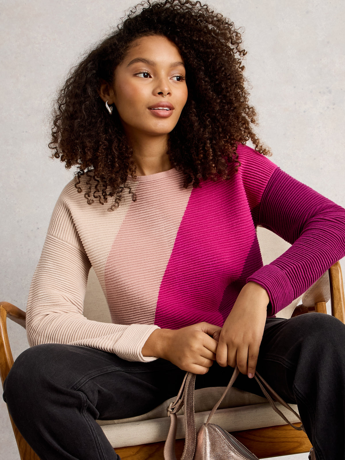 White Stuff 444052 Jana Col Block Jumper