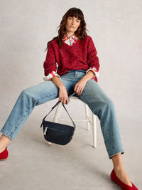 White Stuff 444060 Texture  V Neck