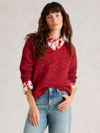 White Stuff 444060 Texture  V Neck