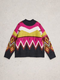 White Stuff 444073 Alice Abstract Jumper