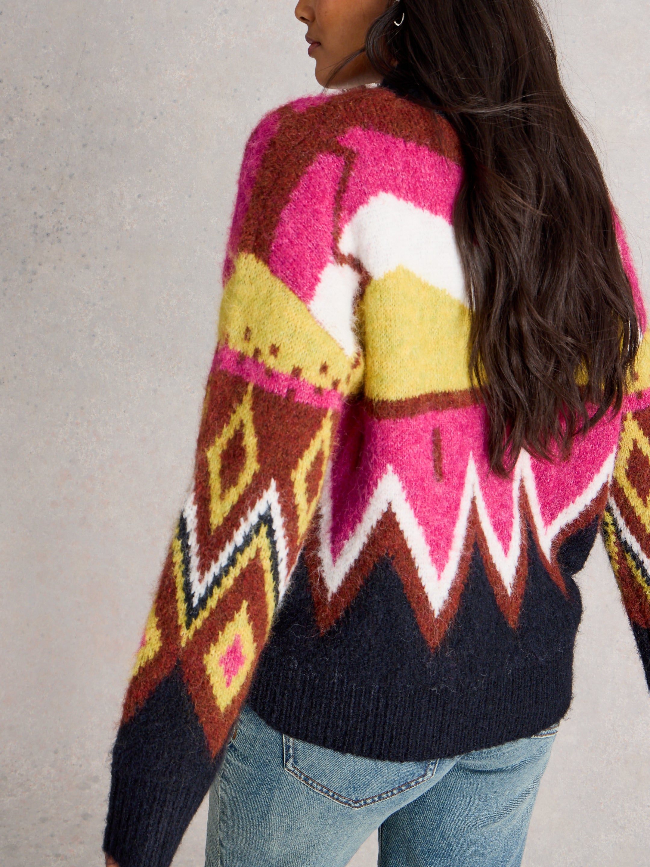 White Stuff 444073 Alice Abstract Jumper