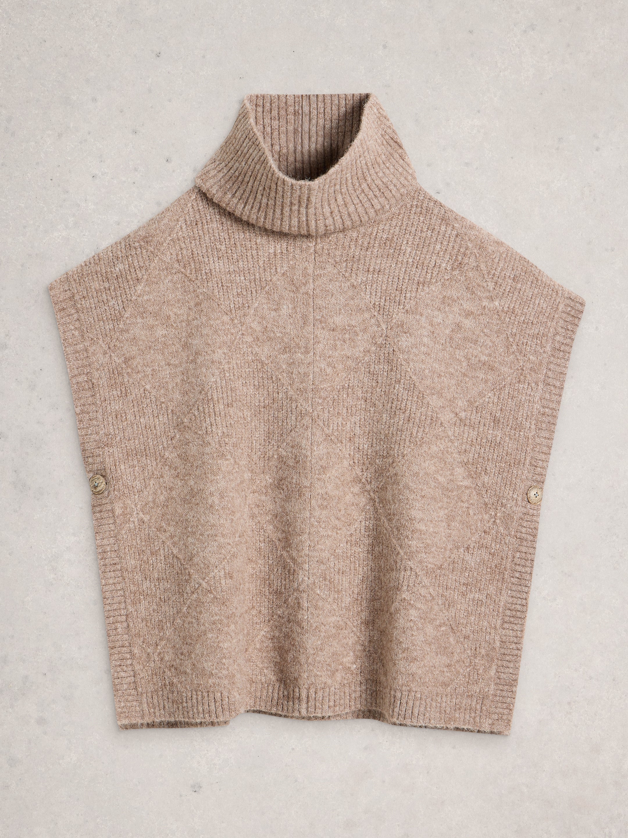 White Stuff 444085 Diamond Stitch Poncho