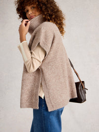 White Stuff 444085 Diamond Stitch Poncho