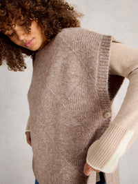 White Stuff 444085 Diamond Stitch Poncho