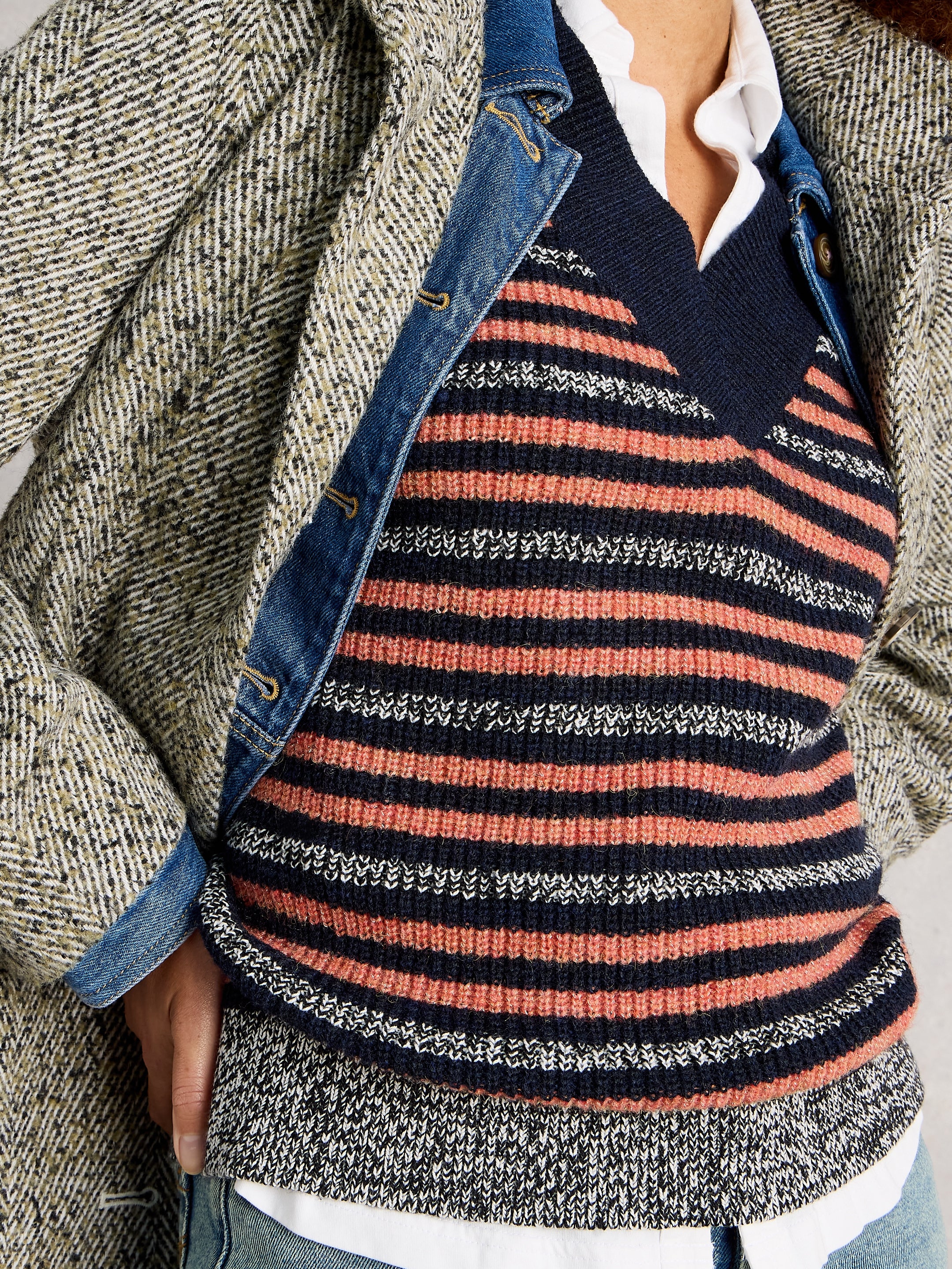 Débardeur à rayures Meg White Stuff 444095