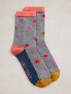 White Stuff 444137 Pattern Ankle Sock