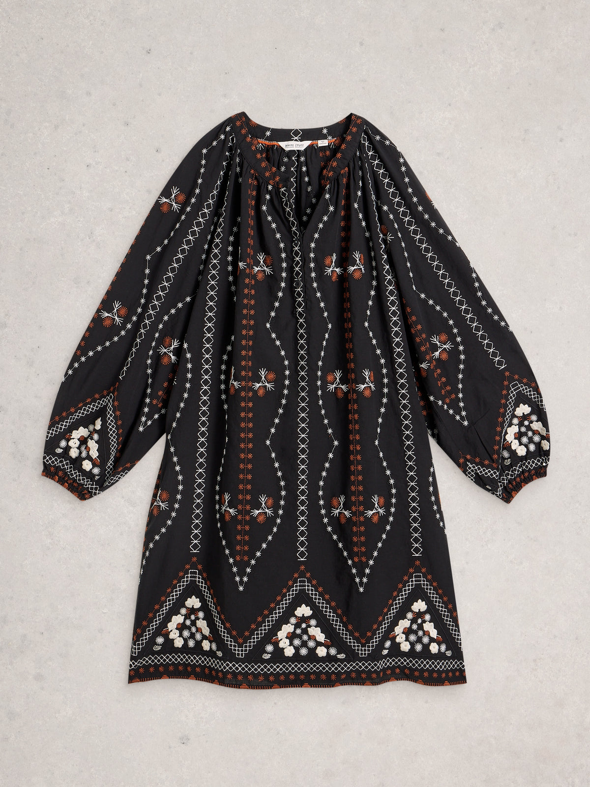 White Stuff 444296 Aurora Embroidered Dress