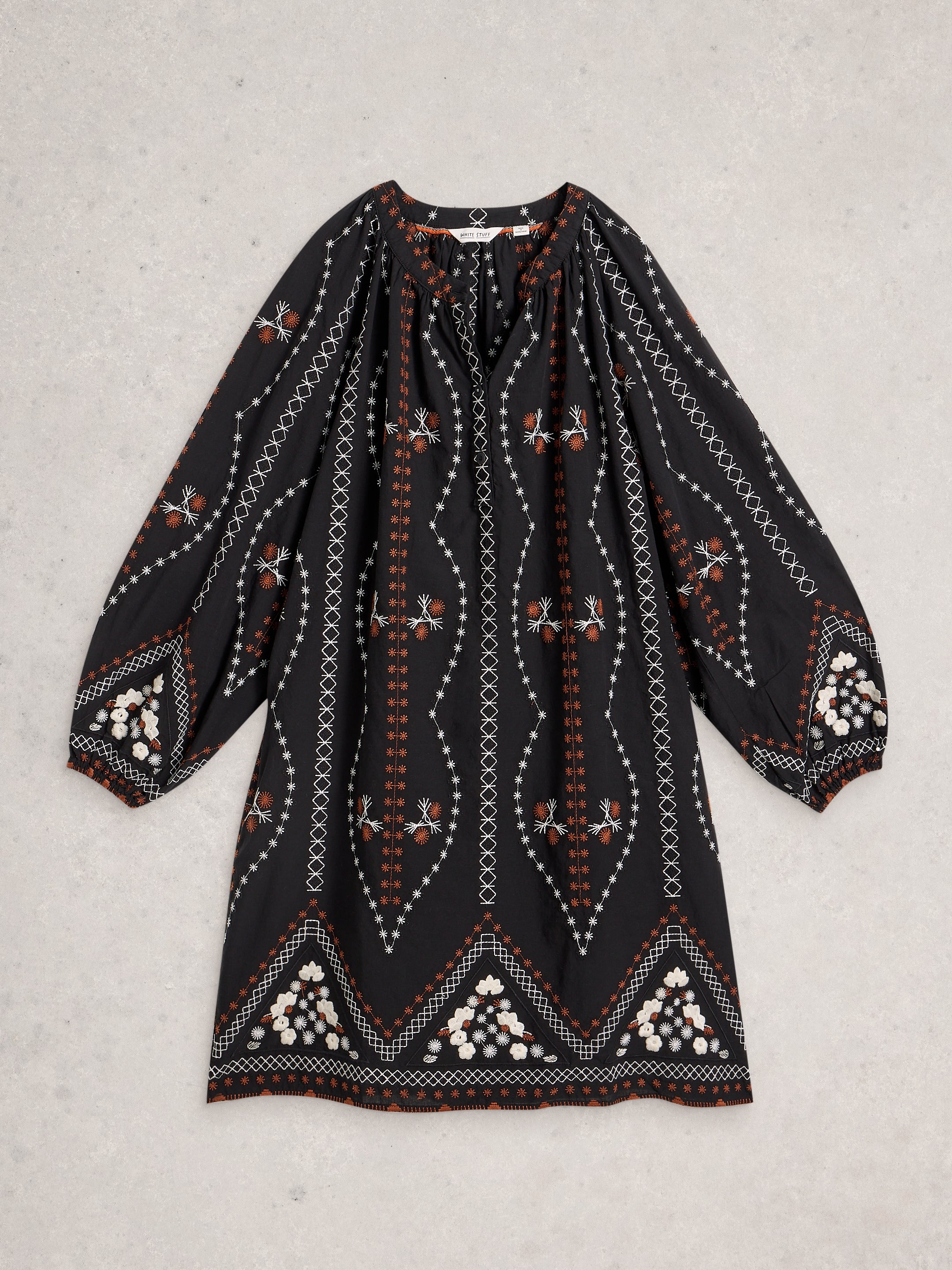 White Stuff 444296 Aurora Embroidered Dress