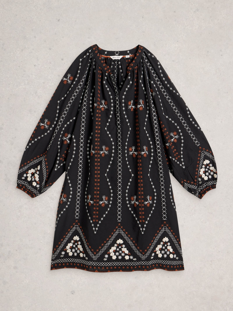 White Stuff 444296 Aurora Embroidered Dress