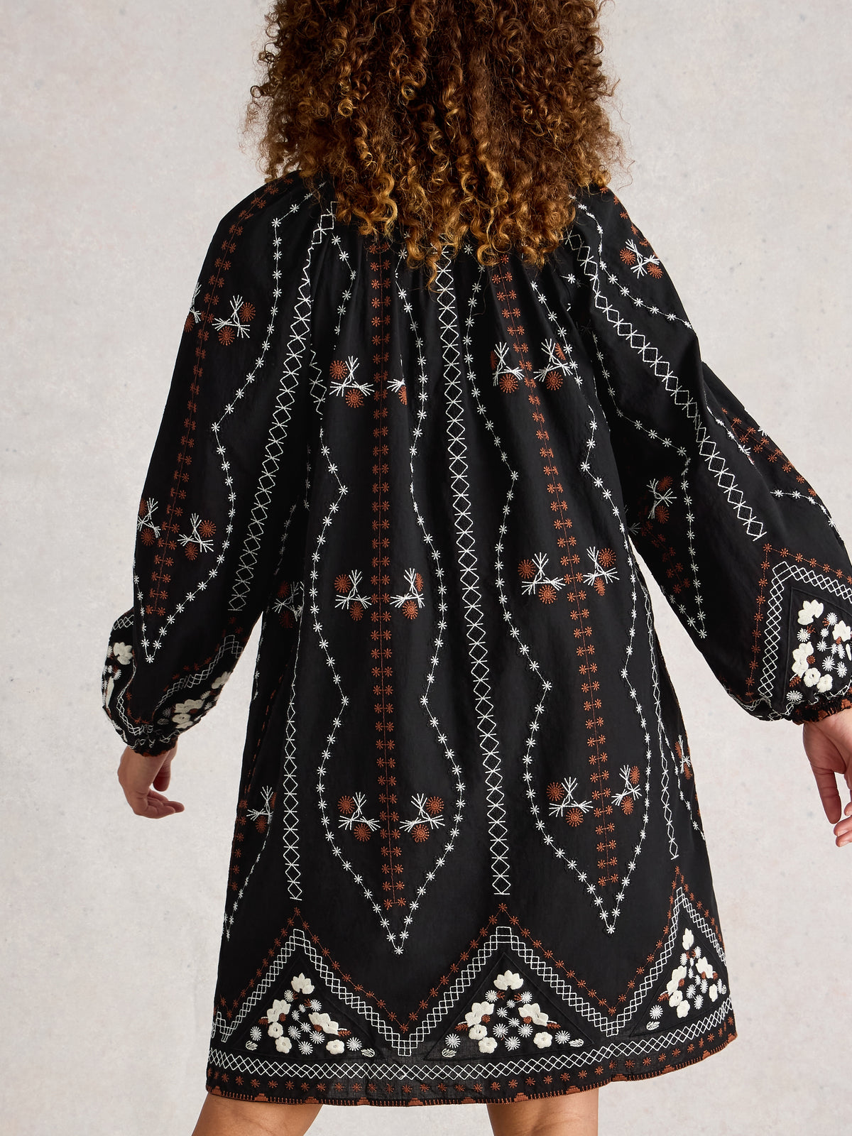 White Stuff 444296 Aurora Embroidered Dress