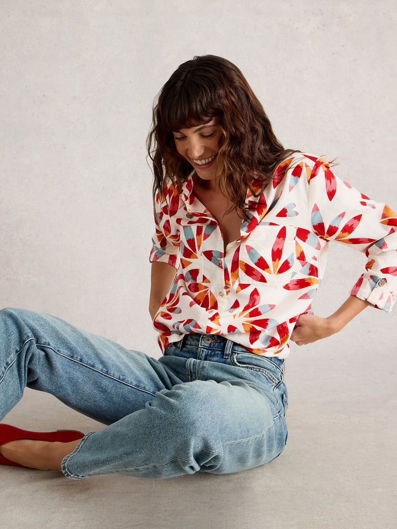 White Stuff 444302 SOPHIE HEMD AUS BIO-BAUMWOLLE