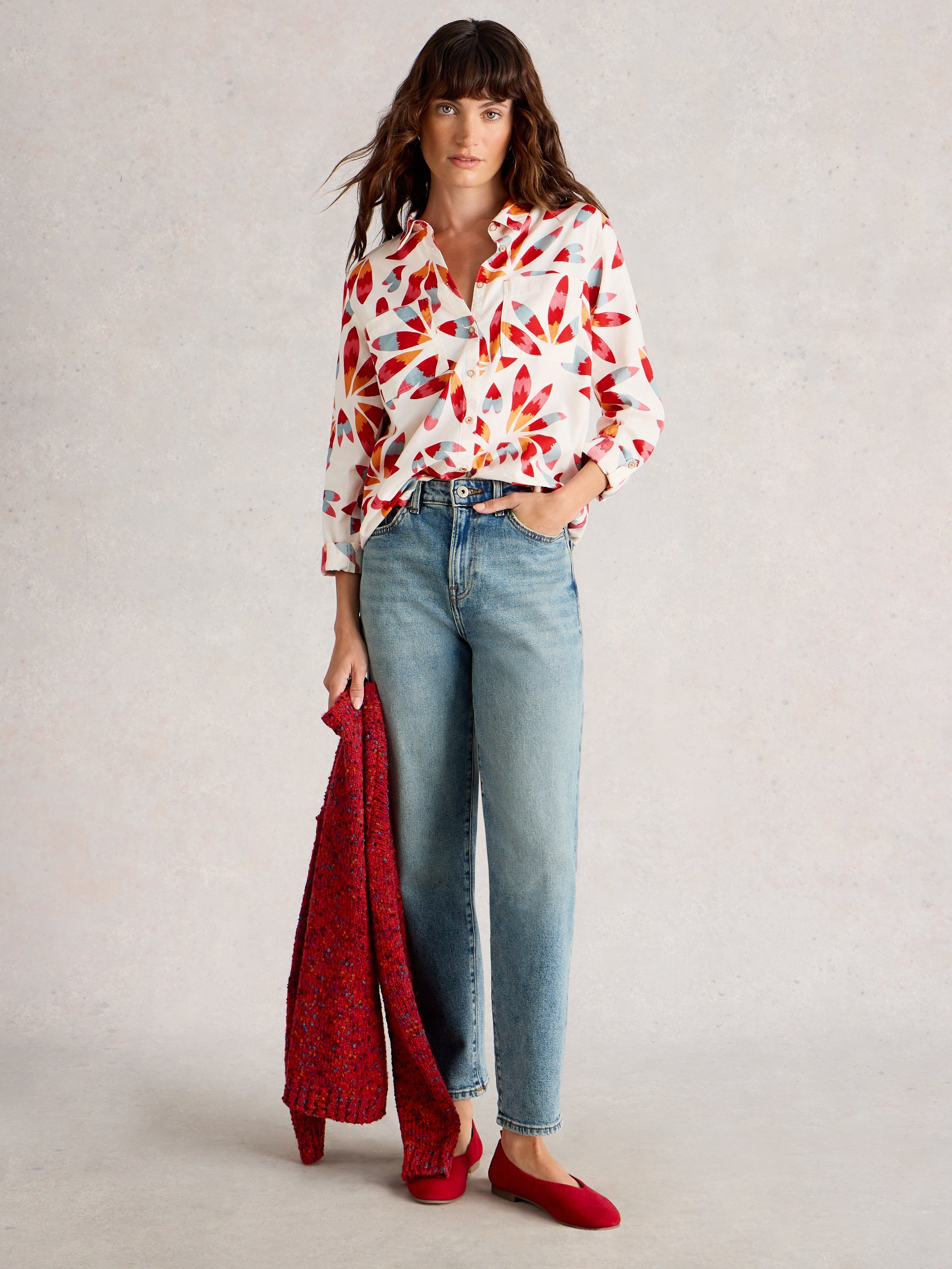 White Stuff 444302 SOPHIE HEMD AUS BIO-BAUMWOLLE