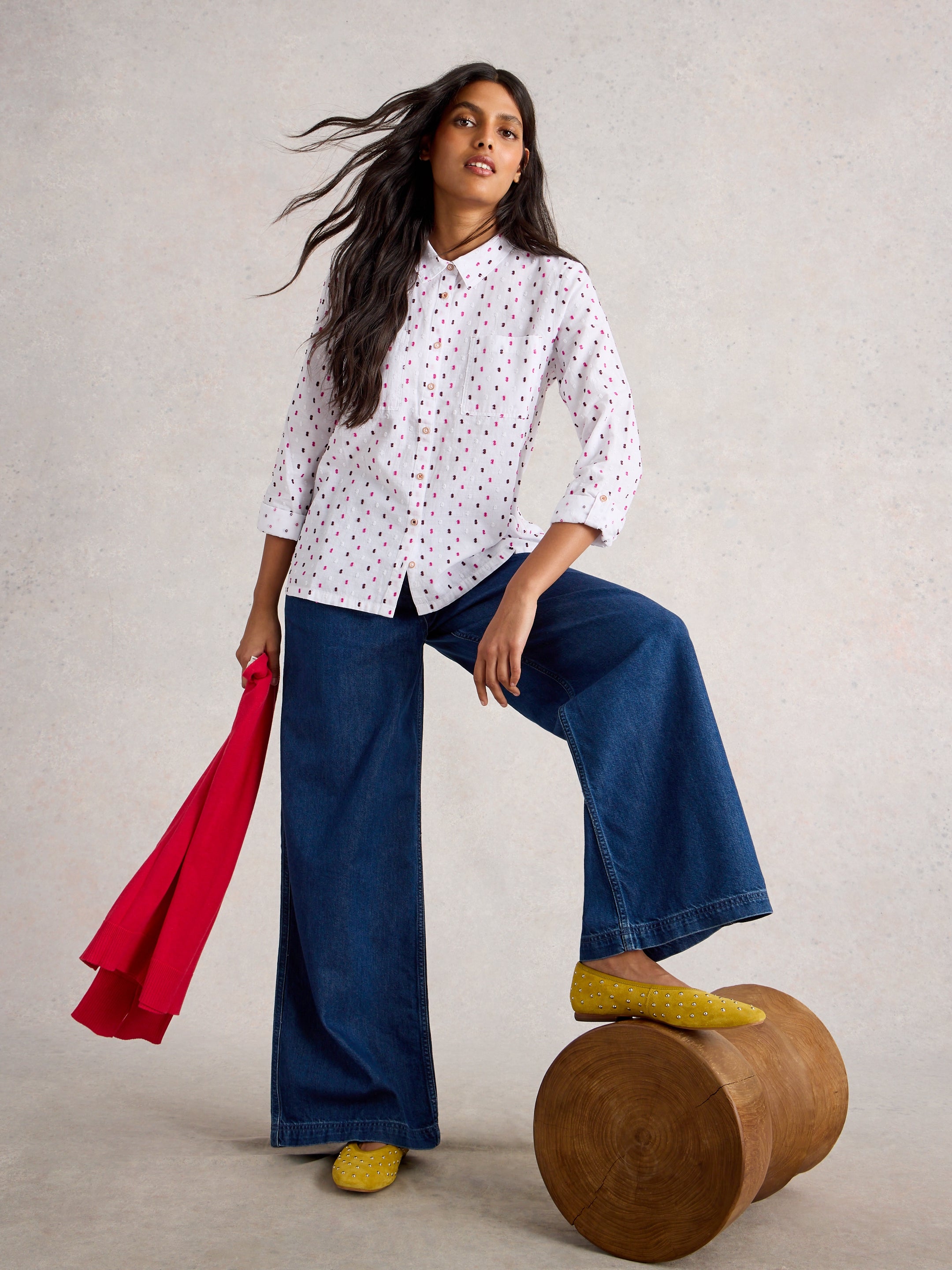 White Stuff 444302 SOPHIE HEMD AUS BIO-BAUMWOLLE