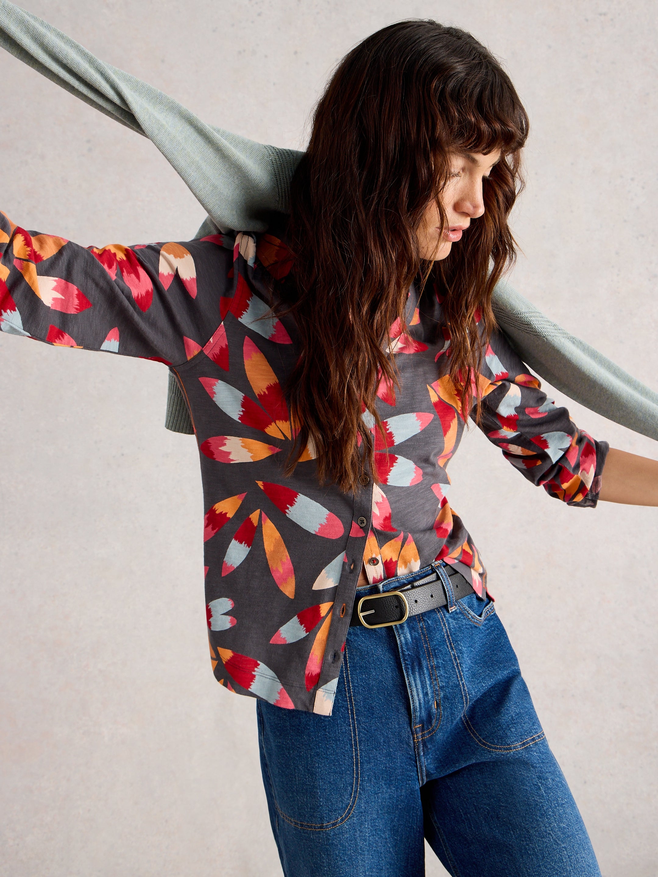 T-shirt en jersey ANNIE White Stuff 444334