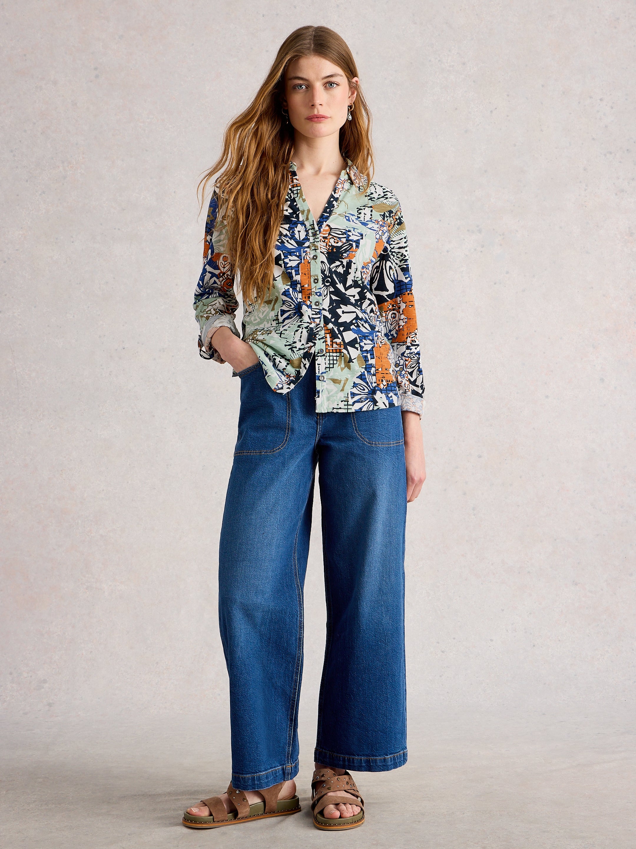 T-shirt en jersey ANNIE White Stuff 444334