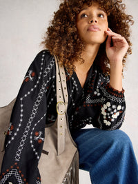 White Stuff 444356 Aurora Embroidered Top