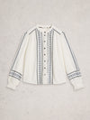 White Stuff 444367 Naomi Embroidered Shirt