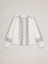 White Stuff 444367 Naomi Embroidered Shirt