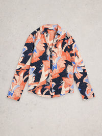 White Stuff 444663 Annie Printed Sparkle Shirt