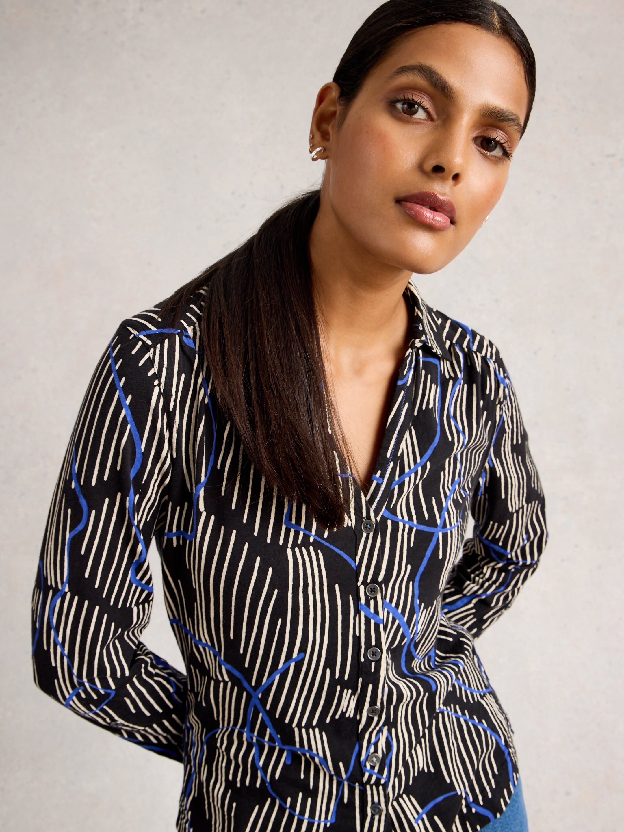 White Stuff 444664 Annie Jersey Shirt