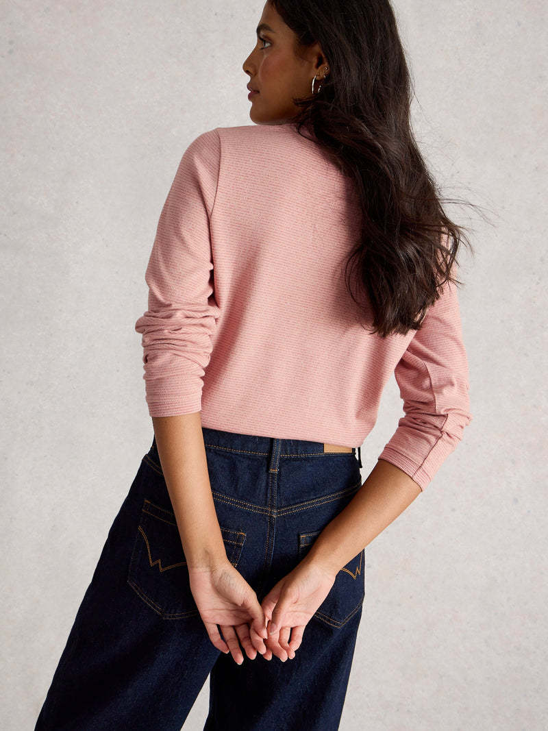 White Stuff 444667 Clara Ls Sparkle Tee