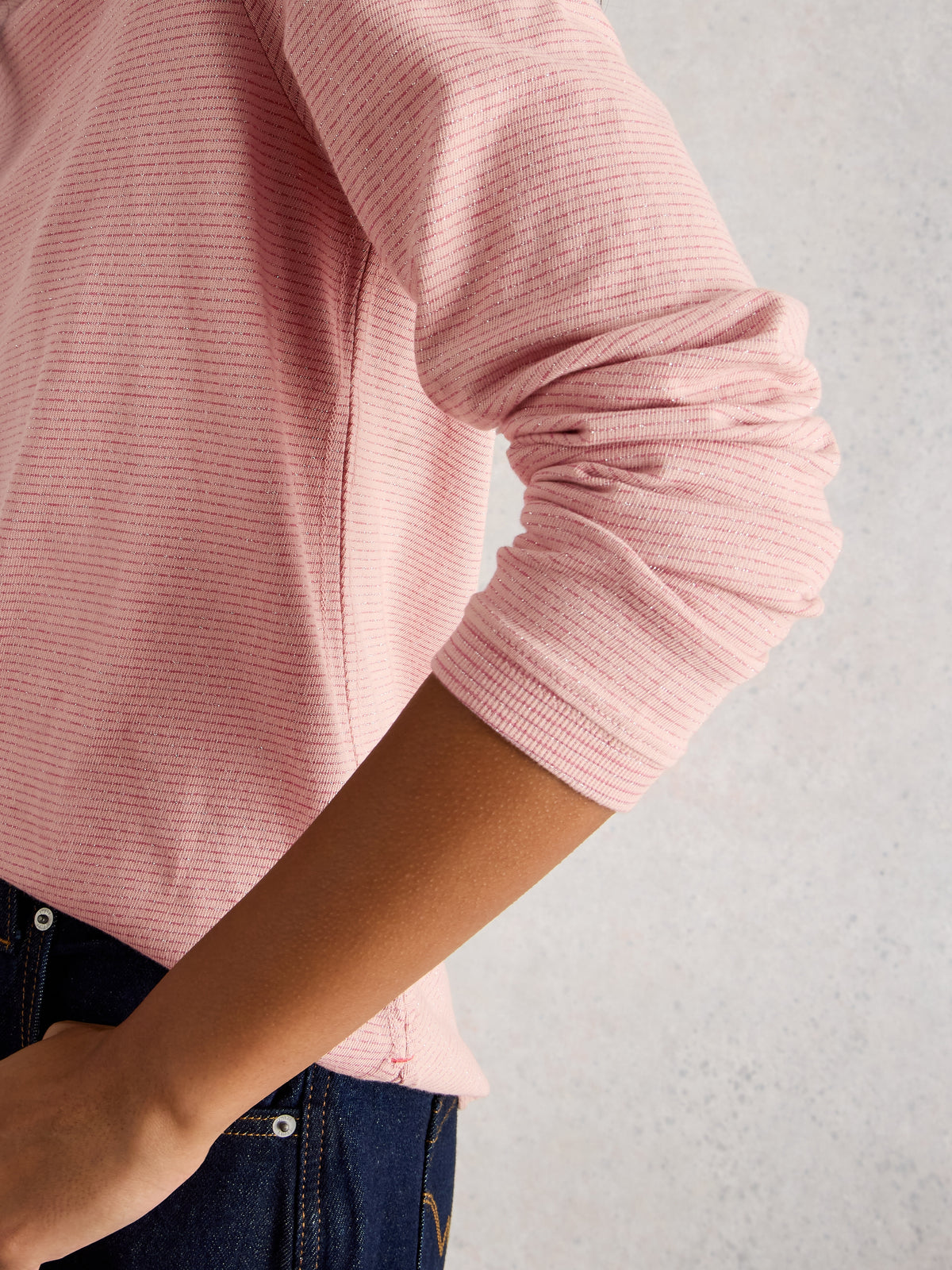 White Stuff 444667 Clara Ls Sparkle Tee