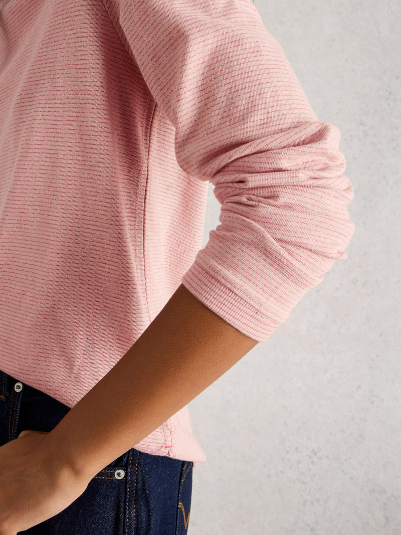 White Stuff 444667 Clara Ls Sparkle Tee