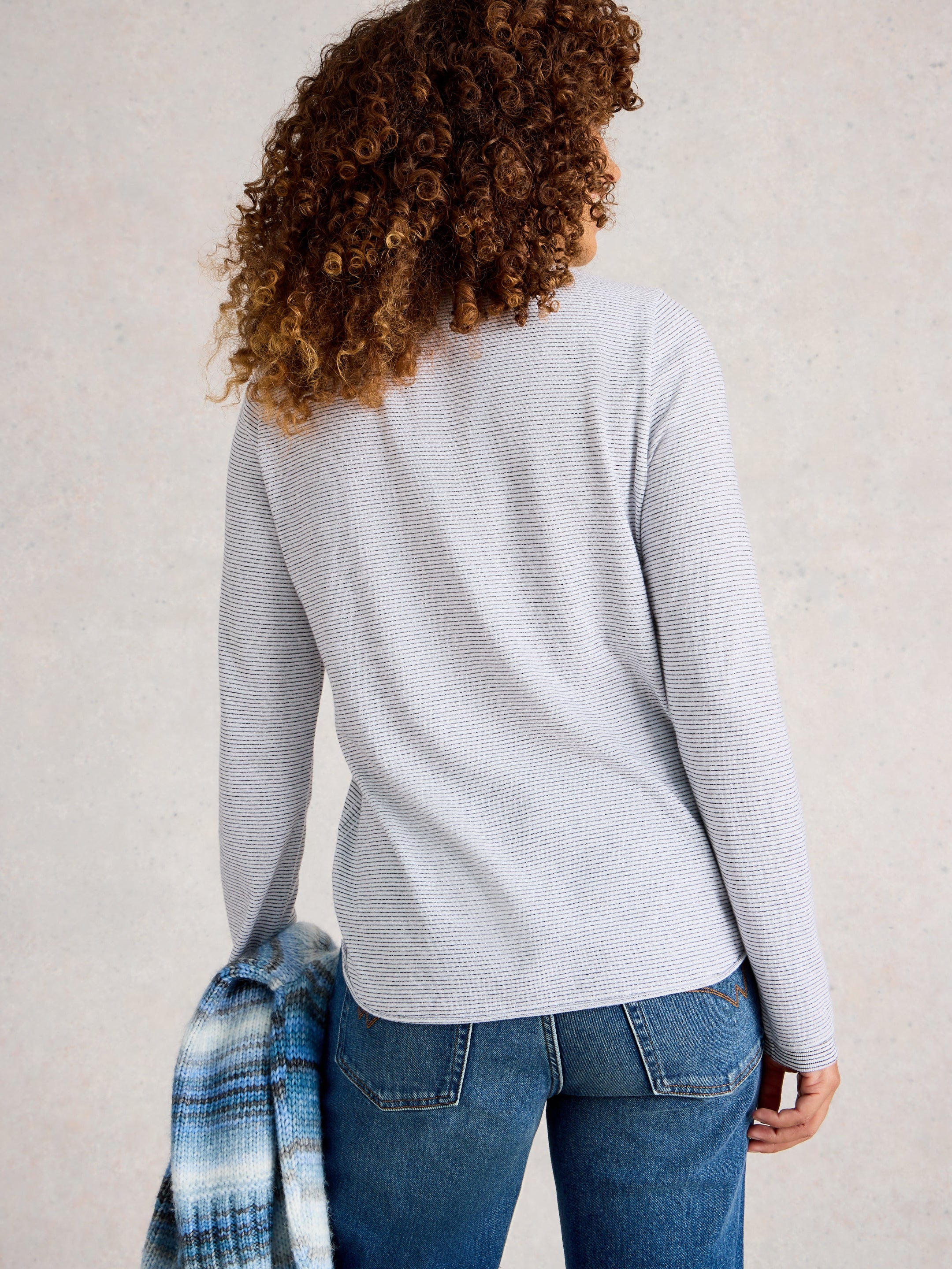 White Stuff 444667 Clara Ls Sparkle Tee