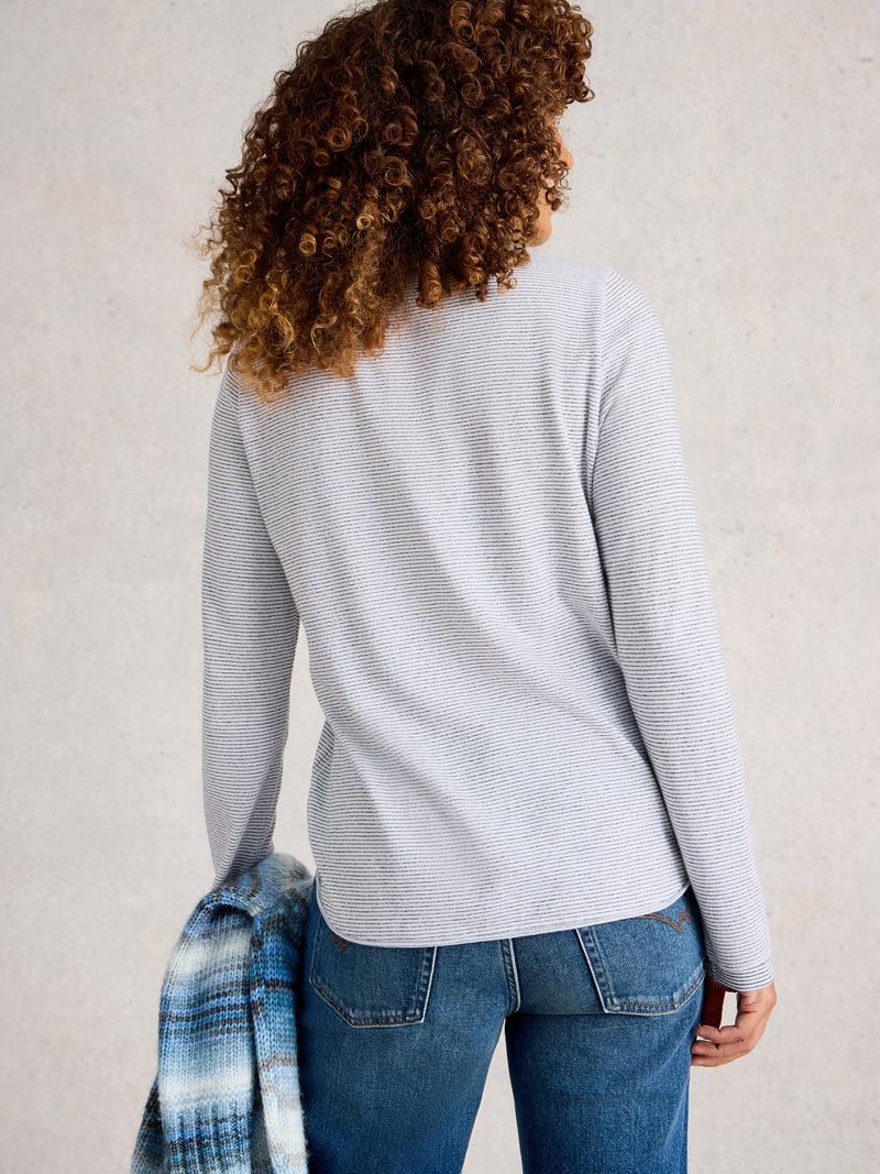 White Stuff 444667 Clara Ls Sparkle Tee