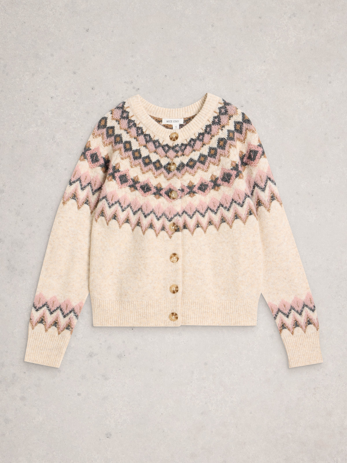 White Stuff 444671 Arctic Fairisle Cardigan