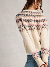 White Stuff 444671 Arctic Fairisle Cardigan