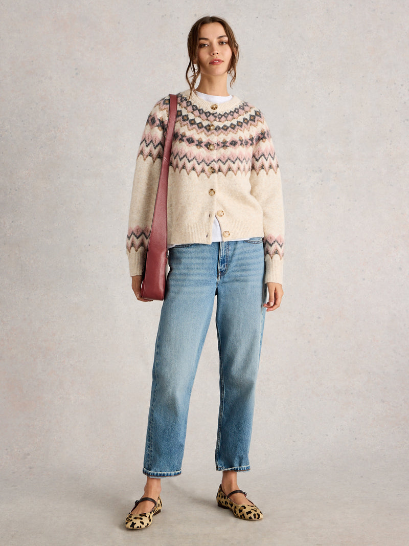 White Stuff 444671 Arctic Fairisle Cardigan
