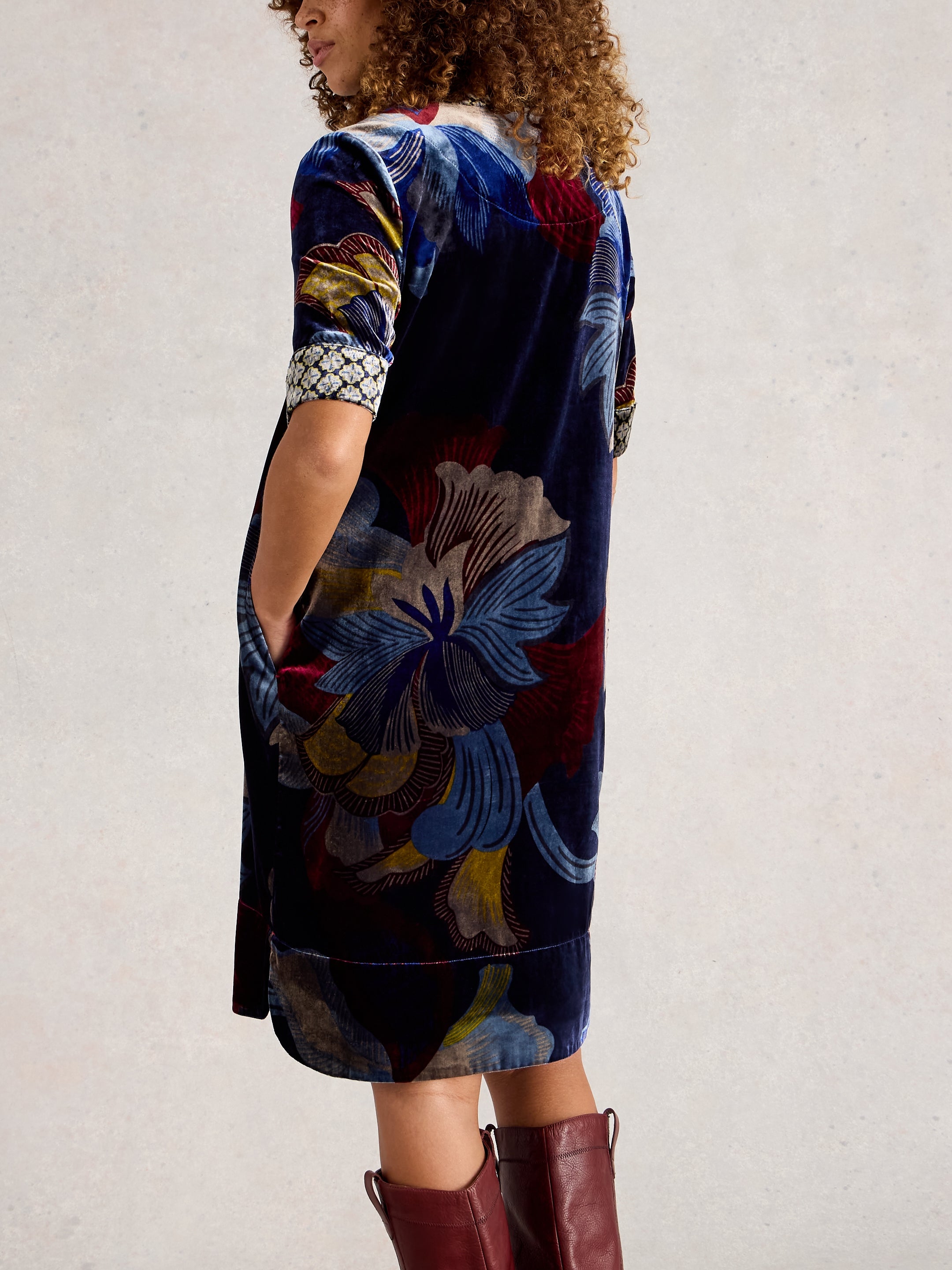 White Stuff 444697 June Velvet Dress