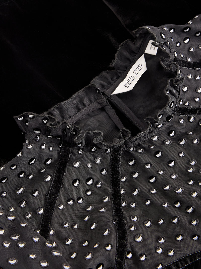 White Stuff 444703 Lexi Velvet Top