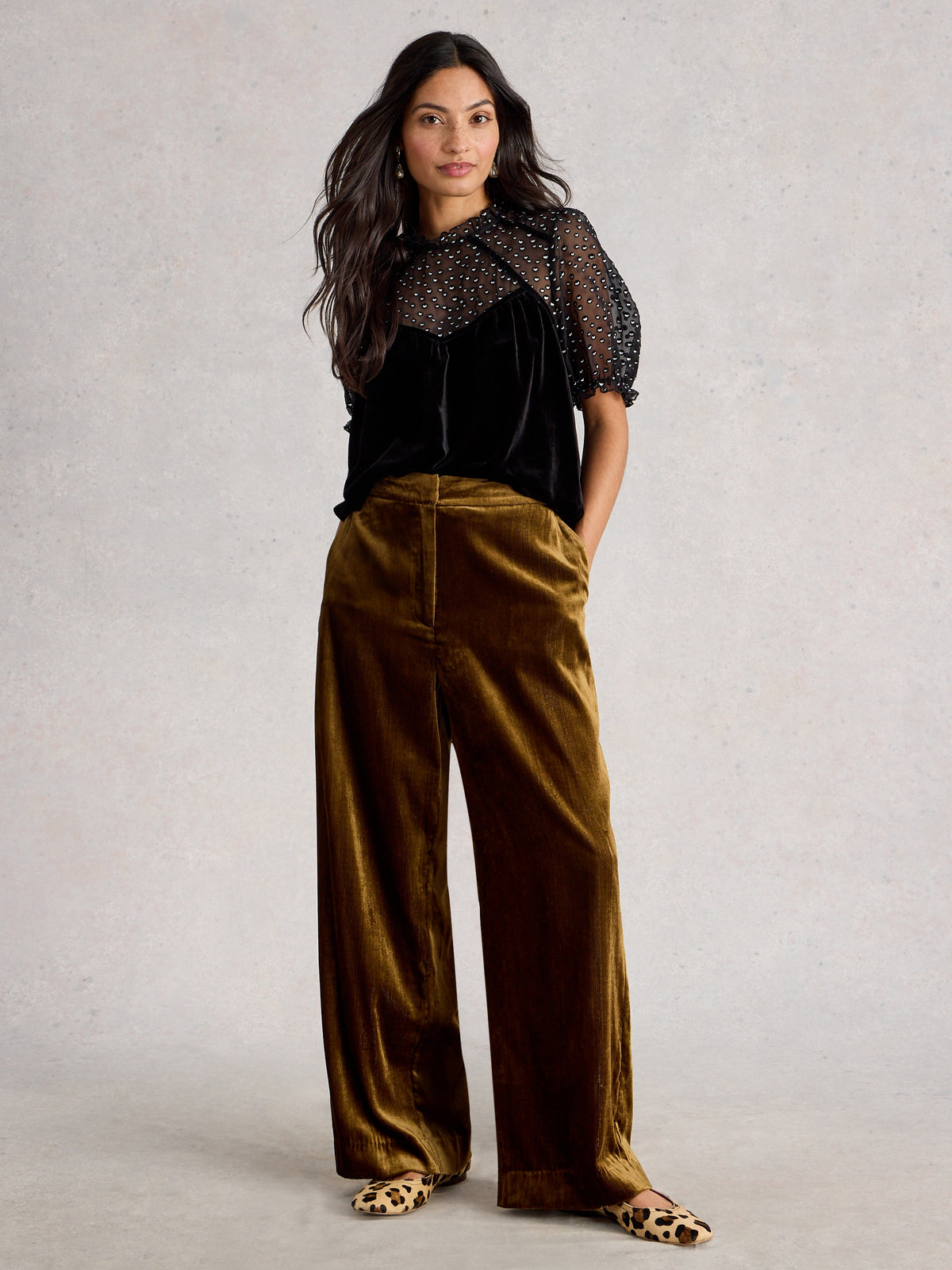 White Stuff 444703 Lexi Velvet Top