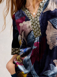 White Stuff 444708 Ash Velvet Top