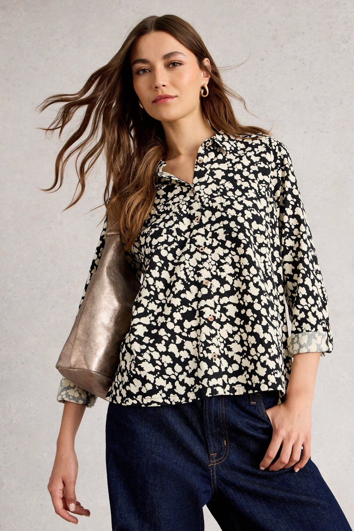 White Stuff 444727 Sophie Printed Shirt