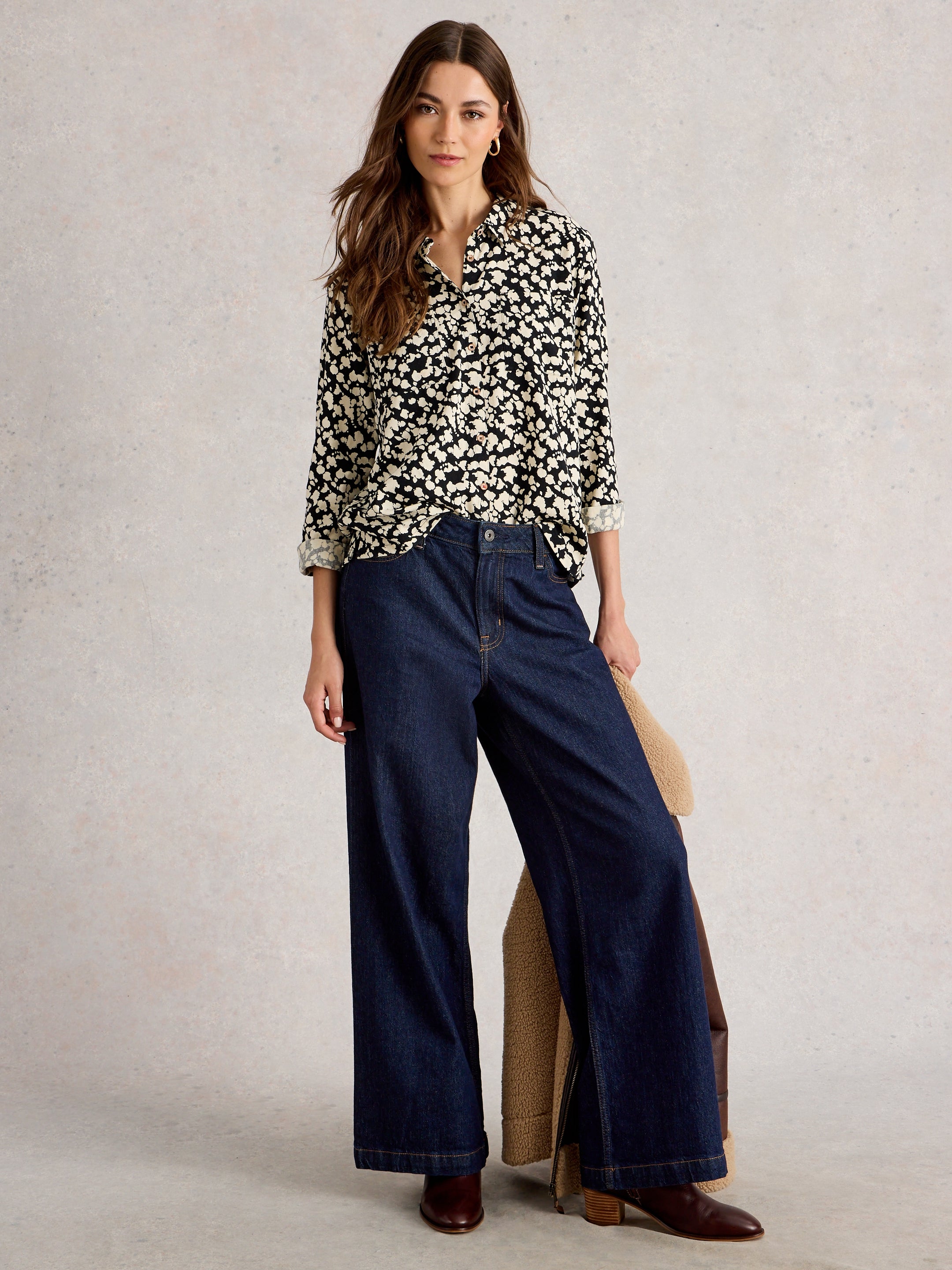 White Stuff 444727 Sophie Printed Shirt