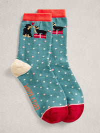 White Stuff 444801 Xmas Dog Sock In A Cracker
