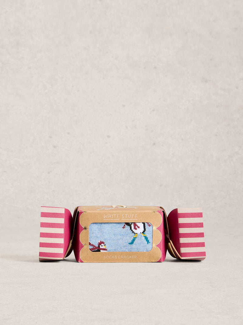 White Stuff 444802 Ski Penguin Sock In A Cracker