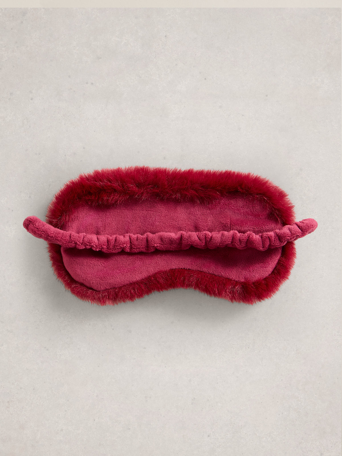White Stuff 444862 Faux Fur & Velvet Eye Mask