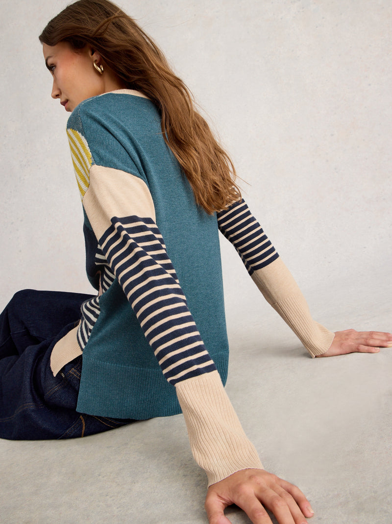 White Stuff 444898 Olive Heart Jumper